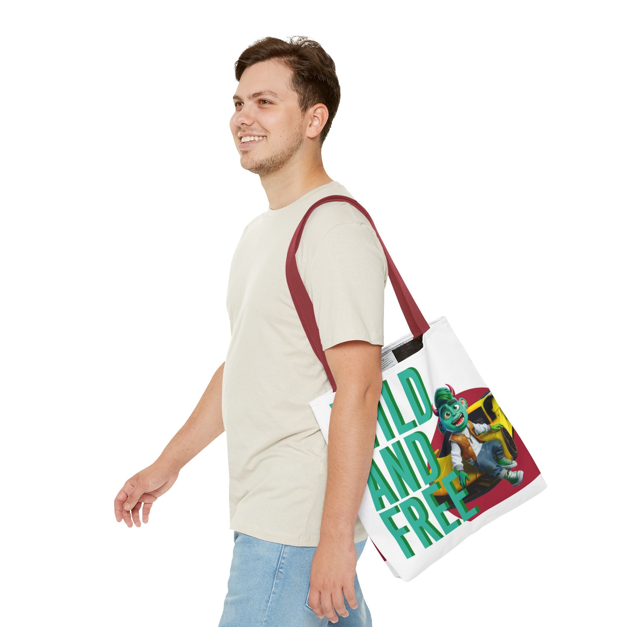 Image of Stylish All-Over Print Tote Bag – Durable & Functional
